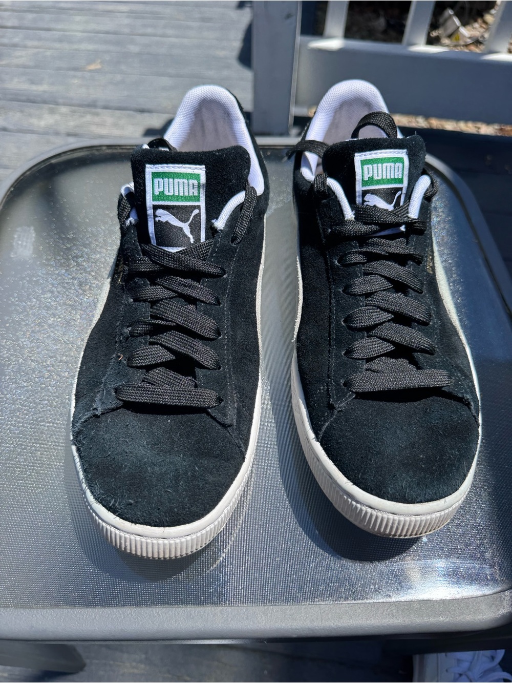 PUMA Men’s Black Suede Classic Sneakers
